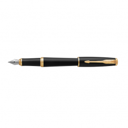Fountain pen PARKER URBAN MUTED BLACK GT, black color with gold-colored details