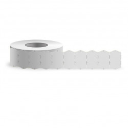 Price labels 26x16 white wavy