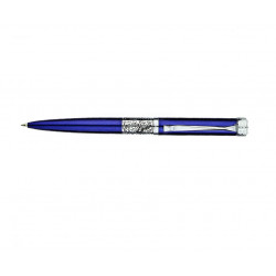 Ballpoint pen in a box REGAL blue with silver details