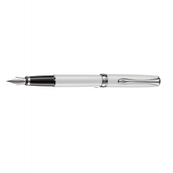Fountain pen DIPLOMAT EXCELLENCE M, white pearl color with silver details