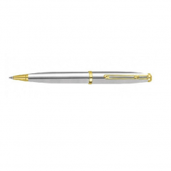 Ballpoint pen in a box REGAL, silver with gold-colored details