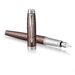 Fountain pen PARKER IM PREMIUM BROWN CT, brown color