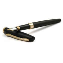 Pen in box REGAL black with gold details