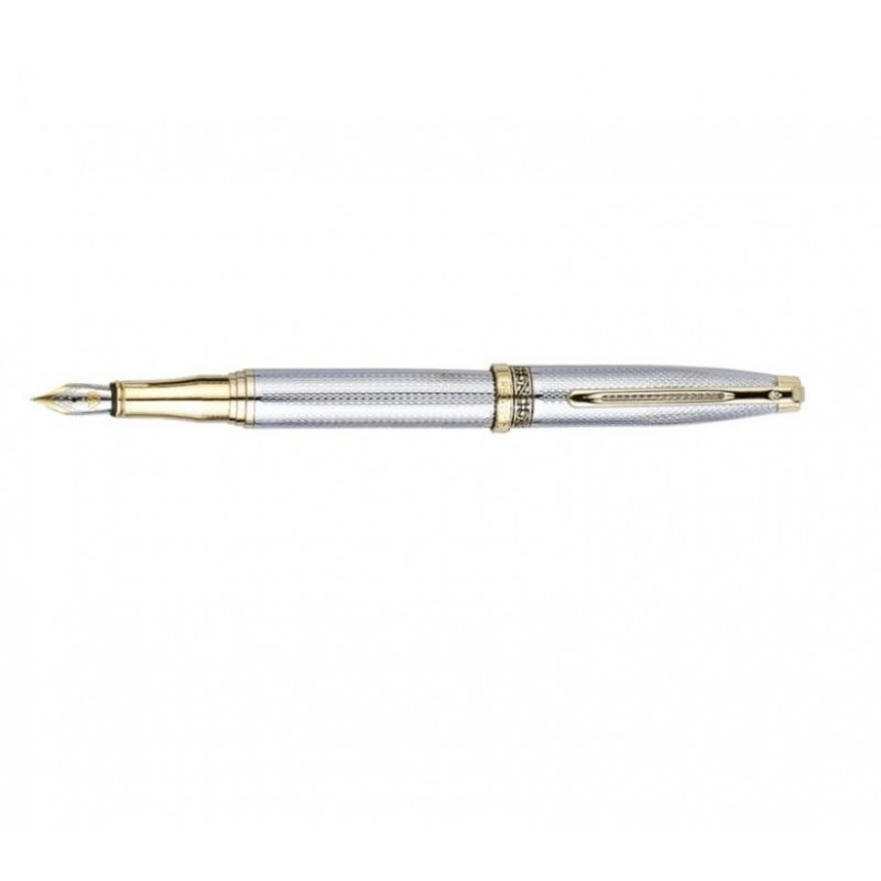Pen in box REGAL silver with gold details