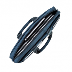 Handbag for laptop RIVACASE 41x29x6,5cm blue color
