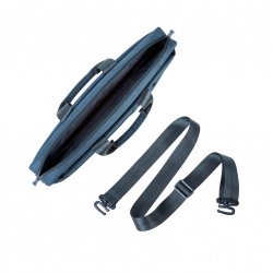 Handbag for laptop RIVACASE 41x29x6,5cm blue color