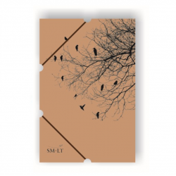 Folder A3 for drawing sheets, cardboard with elastic band