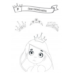Coloring book Princesses A4 with stickers