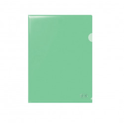 L-folder A4 0.18mm FOROFIS, green
