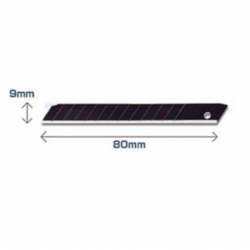 Blades ABB-50 OLFA 9mm 50 pcs., black