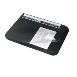 Table mat 50x65cm ESSELTE, black with lifting transparent cover