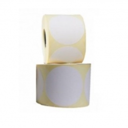 Notary sticker white, round 500pcs