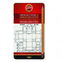 Pencil set in a box, KOH-I-NOOR, TECHNIC