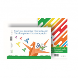 Colored paper single-sided A4, 8 sheets / color pcs.20