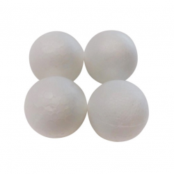 Foam polystyrene toy 8cm white pcs.10