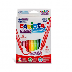 Double-sided felt-tip pens BIRELLO CARIOCA 12 colors