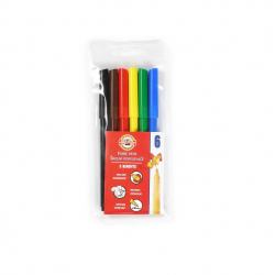 Felt-tip pens KOH-I-NOOR 6 colors