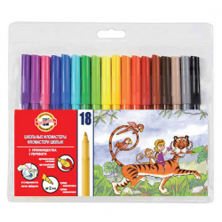 Felt-tip pens KOH-I-NOOR 18 colors