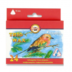 Chalk wax TRIO WAX 24 colors KOH-I-NOOR