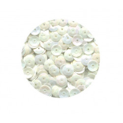 Glitter for decoration 8mm, white