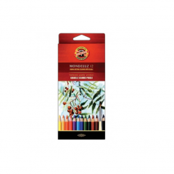 Colored watercolor pencils KOH-I-NOOR 12 colors