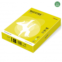 Colored paper MAESTRO Color A4 80 g. 500 sheets. neon yellow color