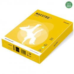 Colored paper MAESTRO Color A4 160 g. 250 sheets, of mustard color.