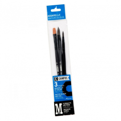 Brush set MAPED CAMPUS 3pcs. synthetic in various sizes