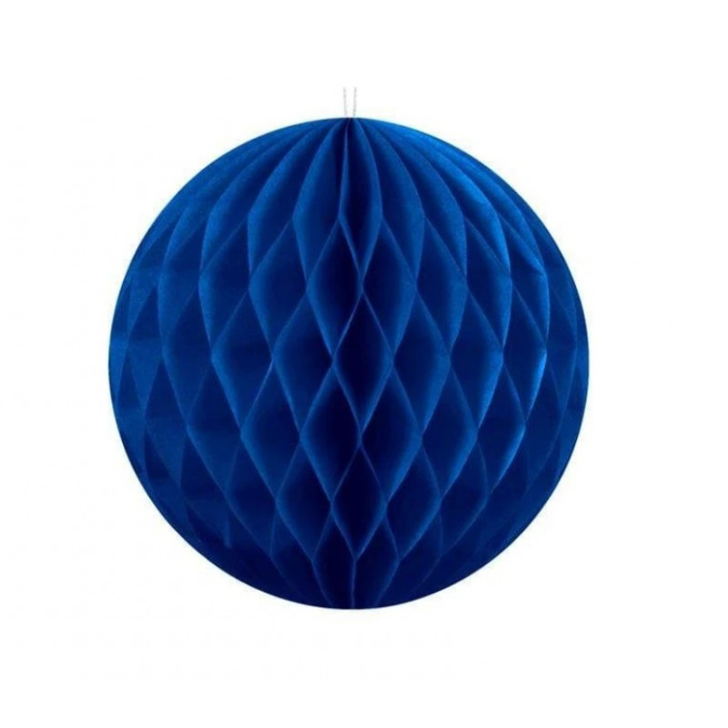 Popierinė dekoracija burbulas 25cm, tamsiai mėlynos spalvos