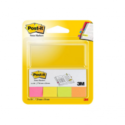 Popieriniai žymekliai 3M Post-it 20x38 mm 4sp.x50l.