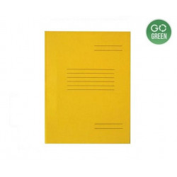 Cardboard binder with print yellow A4