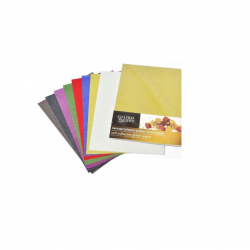Glossy adhesive decorative paper, A4 150g in 10 colors