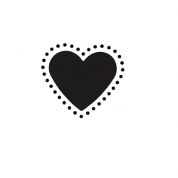 Decorative punch heart, 4 cm HEYDA
