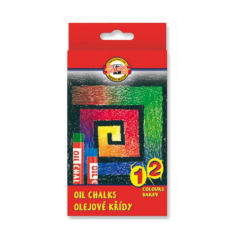Oil pastel Koh-I-Noor, 12 colors