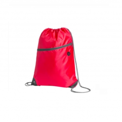 Basket for sportswear with pocket and zipper COOL red color