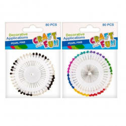 Needles with bumps for decorations STARPAK 80 pcs. Different colors