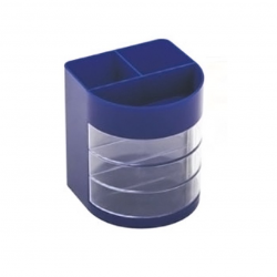 Pencil holder 6 compartments K-800, blue color