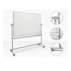 Mobile magnetic board with wheels STANDART 90x120 cm