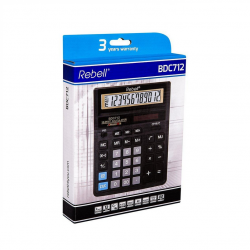 Desktop calculator REBELL BDC712BK