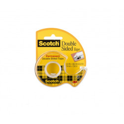 Dvipusė lipni juostelė 3M SCOTCH 12mmx6,3m. su dėklu, įp.12 vnt.