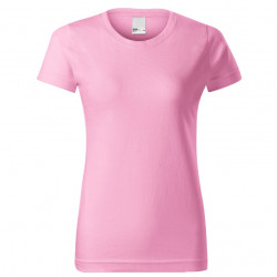 Marškinėliai trumpomis rankovėmis moteriški, šviesiai rožinės sp.