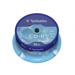 Drive VERBATIM CD-R 700MB 52x DataLife Plus on a spit, 25pcs.