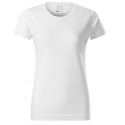 Marškinėliai trumpomis rankovėmis moteriški, baltos sp.