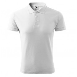 Men's polo shirt, white color