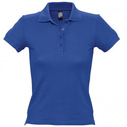 Polo marškinėliai moteriški, mėlynos sp.