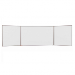 Trijų dalių magnetinė balta lenta 90x120/240cm