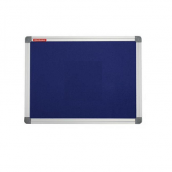 Notice board with blue aluminum frame CLASSIC 150x100cm