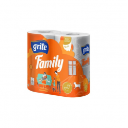 Toilet paper in a roll 4pcs. GRITE Family 3 layers