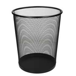 Mesh waste bin 19l metal TY-196, black