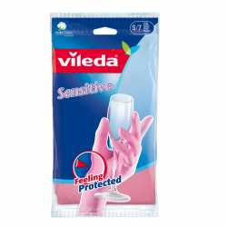 Rubber gloves VILEDA Sensitive, size S